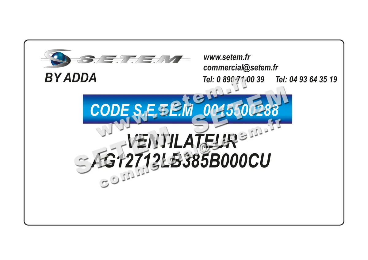 0015500288-VENTILATEUR ADDA AG12712LB385B000CU