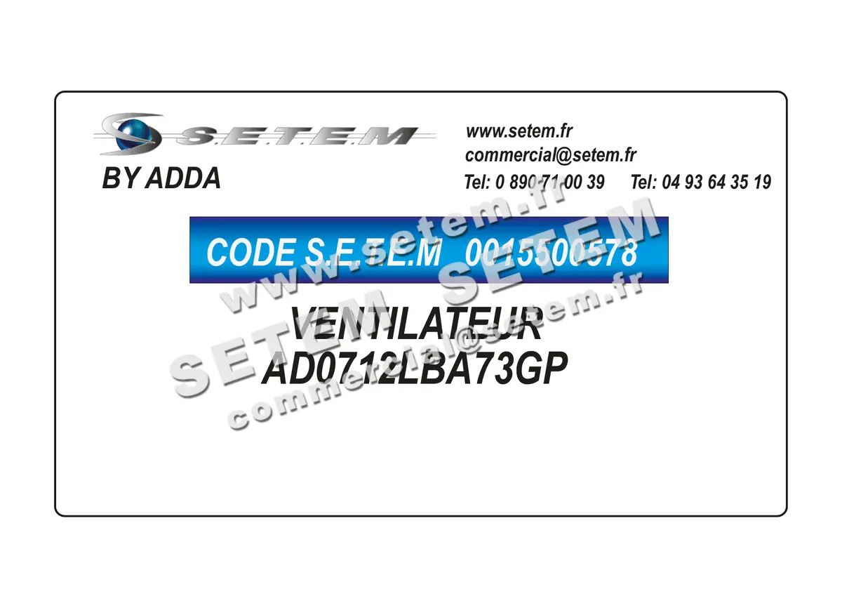 0015500578-VENTILATEUR ADDA AD0712LBA73GP