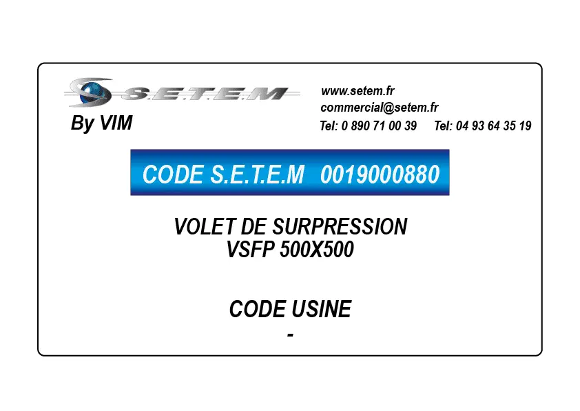 0019000880-VOLET DE SURPRESSION VSFP 500X500 VIM