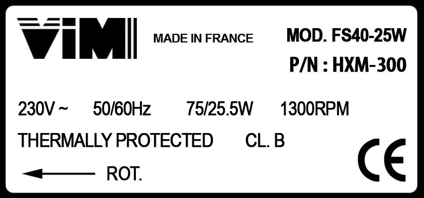 0019007020-MOTEUR VIM FS40.25W SUR HXM300 2
