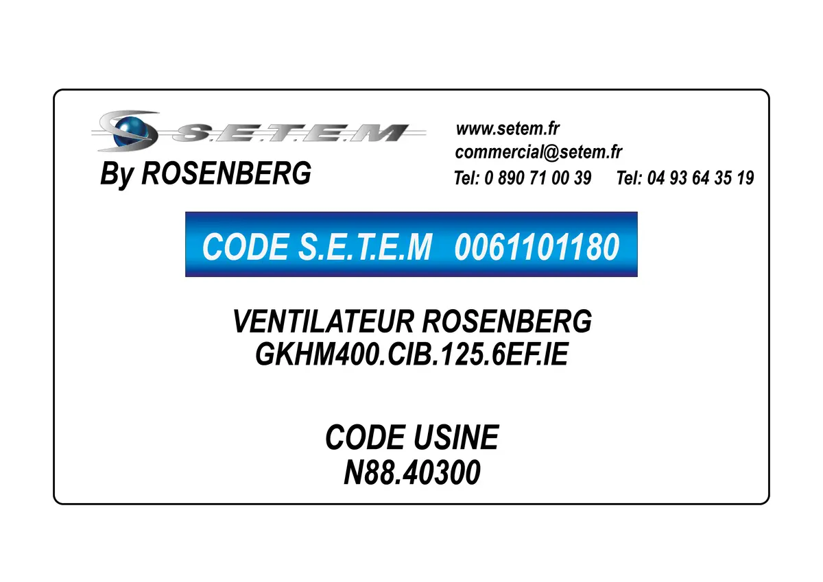 0061101180-VENTILATEUR ROSENBERG GKHM400.CIB.125.6EF.IE *N88.40300*