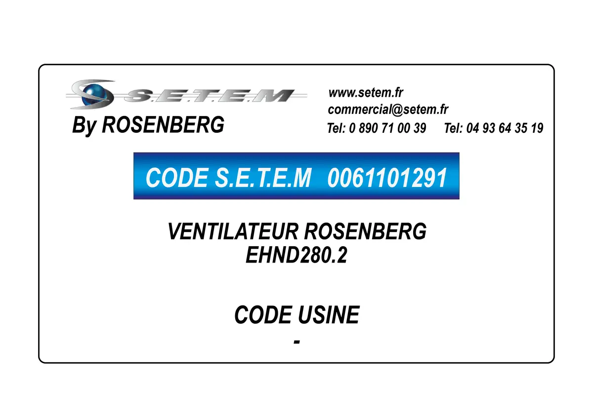 0061101291-VENTILATEUR ROSENBERG EHND280.2
