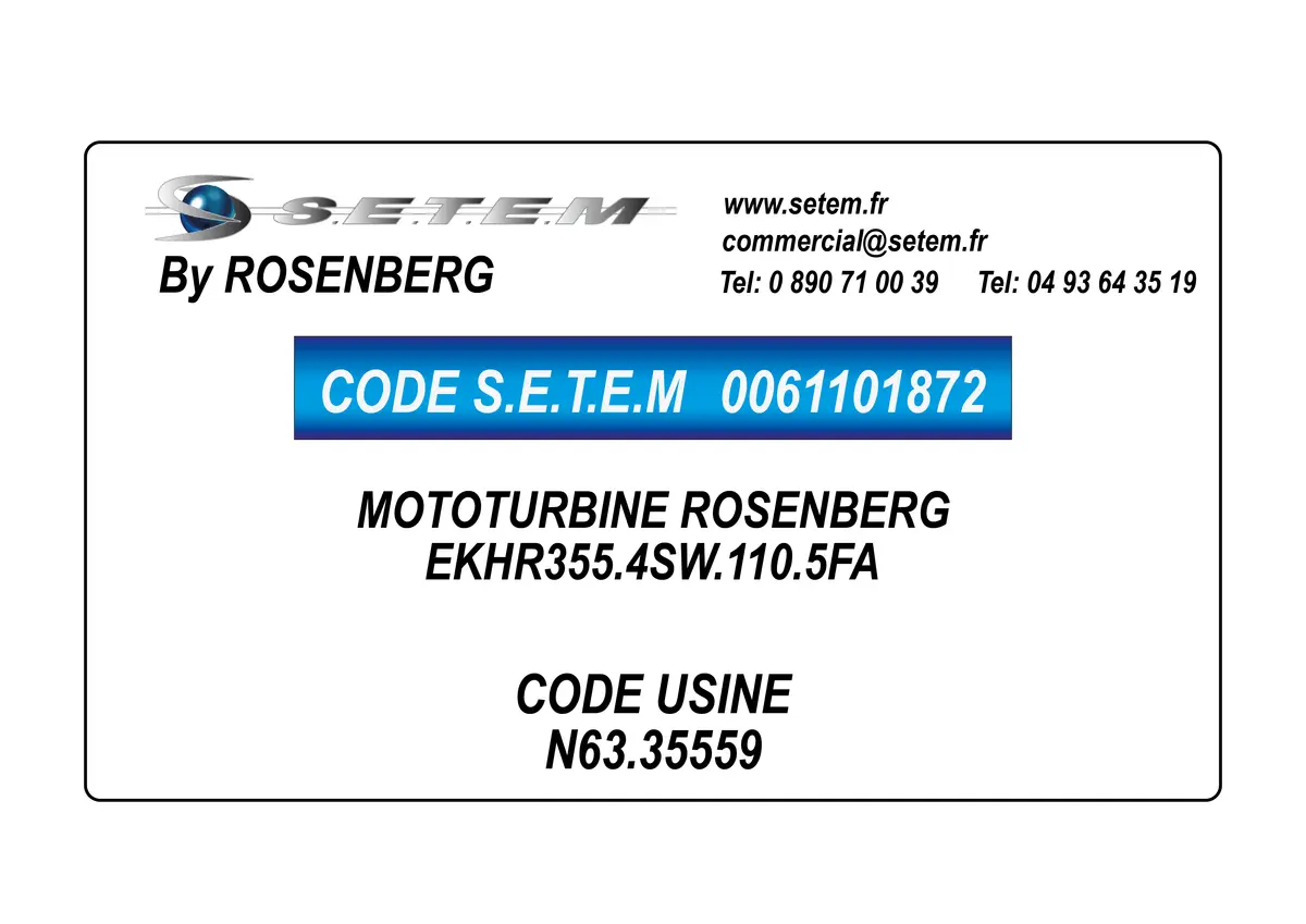 0061101872-MOTOTURBINE ROSENBERG EKHR355.4SW.110.5FA *N63.35559*