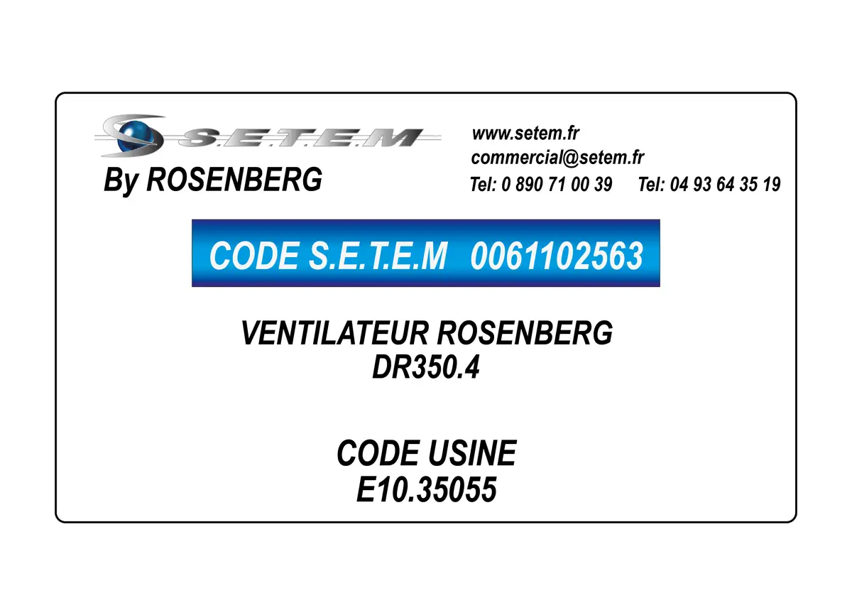 0061102563-VENTILATEUR ROSENBERG DR350.4 *E10.35055*