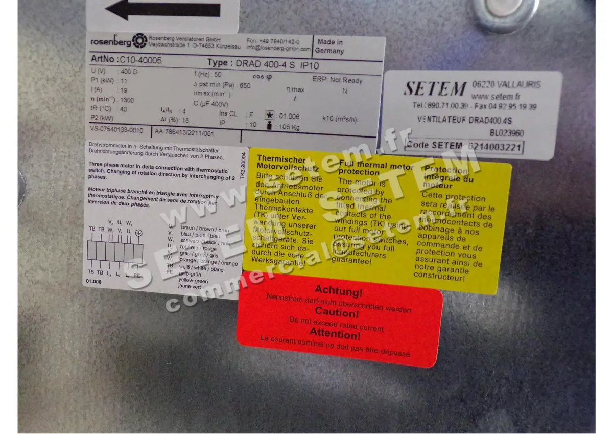 0061103221-VENTILATEUR ROSENBERG DRAD400-4S *C10-40005* 3