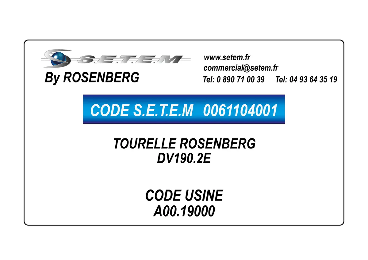 0061104001-TOURELLE ROSENBERG DV190.2E *A00.19000*