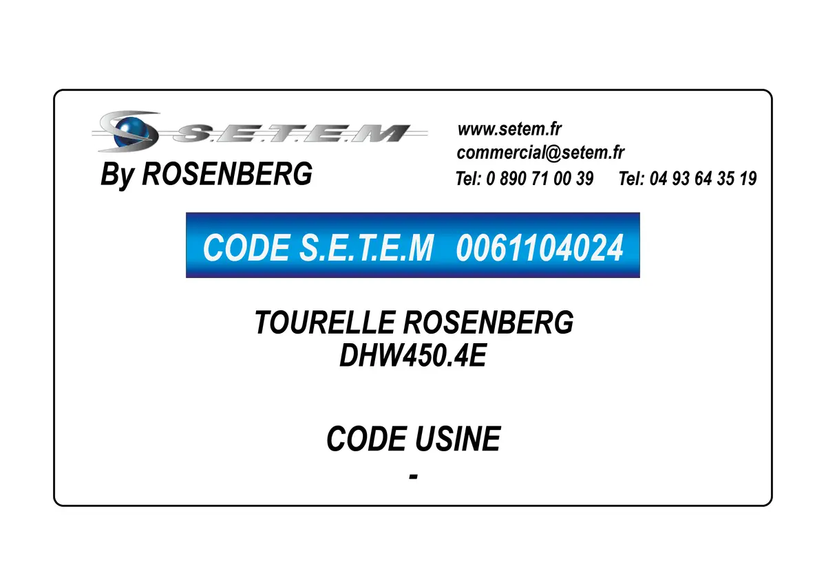 0061104024-TOURELLE ROSENBERG DHW450.4E