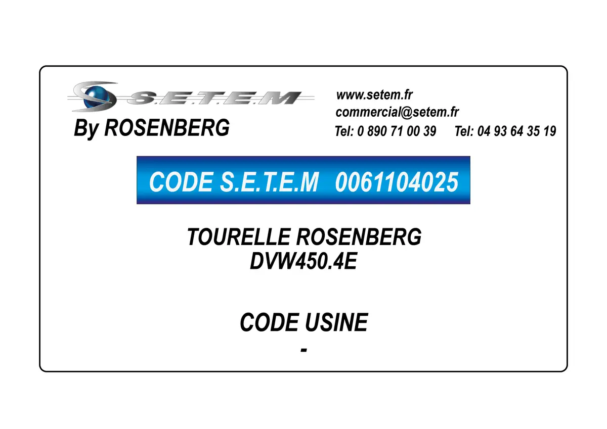 0061104025-TOURELLE ROSENBERG DVW450.4E