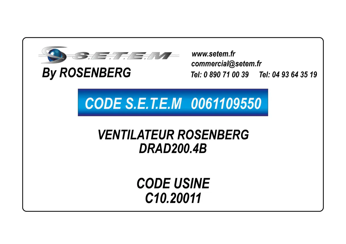 0061109550-VENTILATEUR ROSENBERG DRAD200.4B *C10.20011*