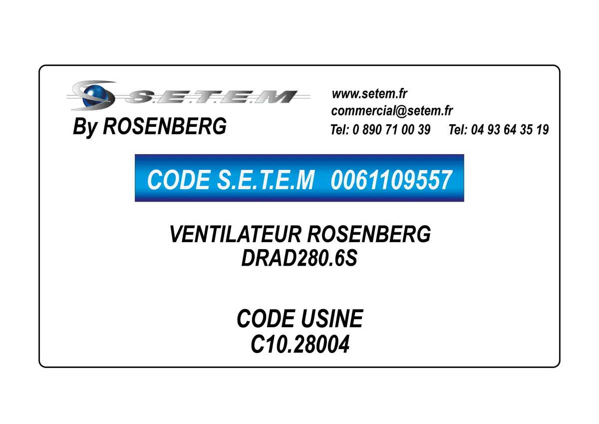 0061109557-VENTILATEUR ROSENBERG DRAD280.6S *C10.28004*