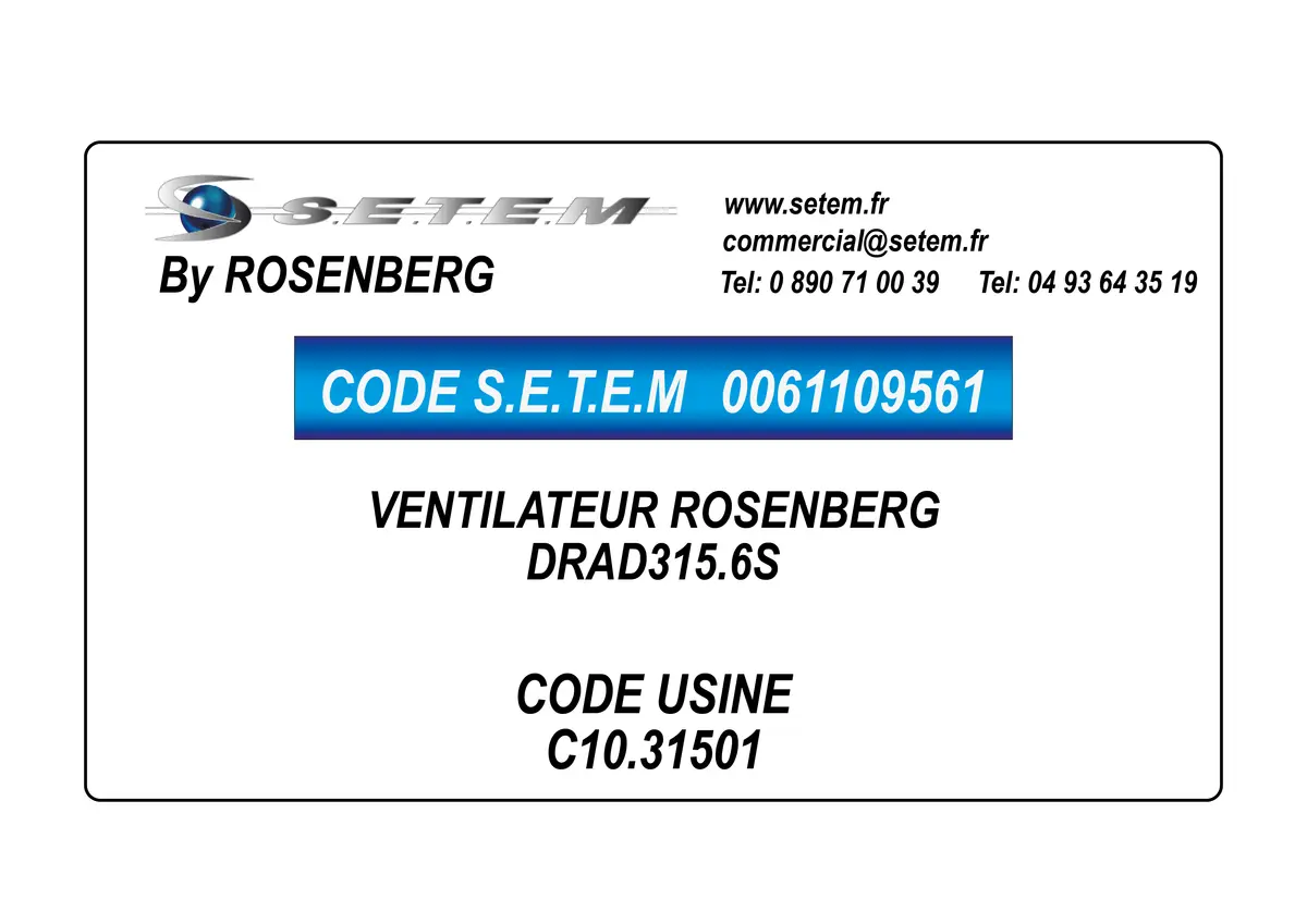 0061109561-VENTILATEUR ROSENBERG DRAD315.6S *C10.31501*