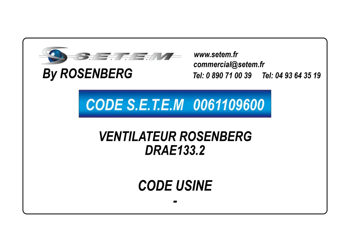 0061109600-VENTILATEUR ROSENBERG DRAE133.2