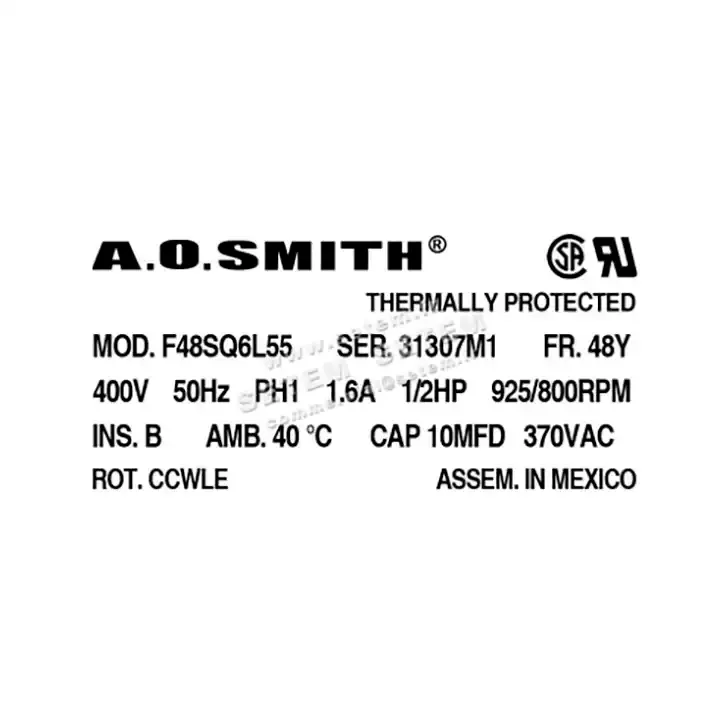 0087002065-MOTEUR AOSMITH F48SQ6L55 "HC43SL400" 3
