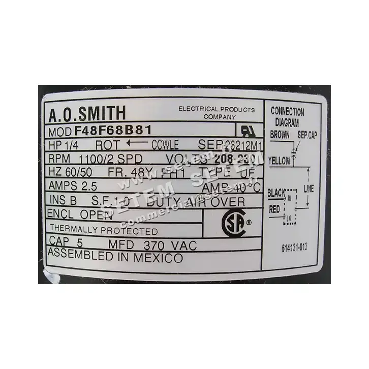 0087006881-MOTEUR AOSMITH F48F68B81 2