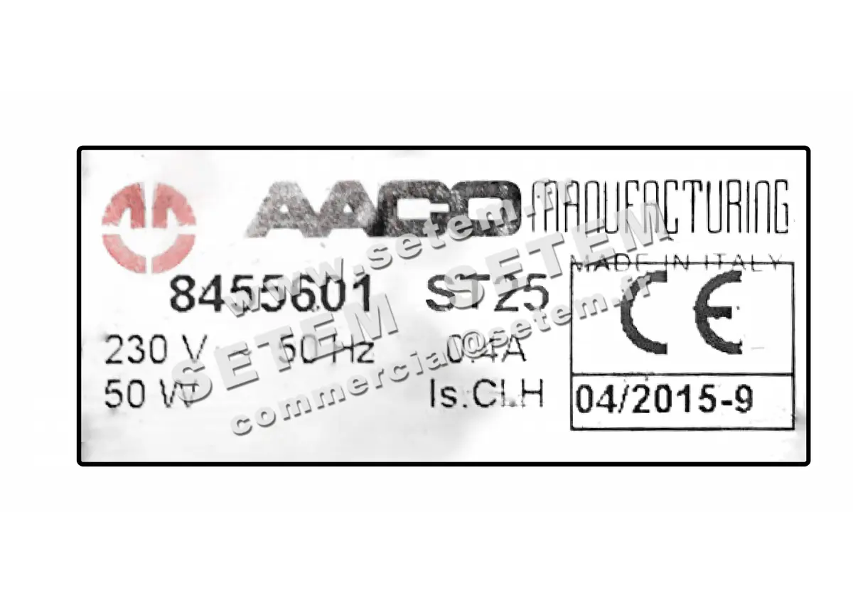 0115000125-MOTEUR AACO ST25 *8455601* 2