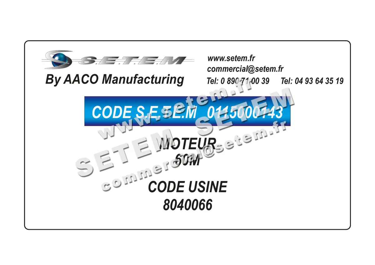 0115000143-MOTEUR AACO 60M *8040066* 3