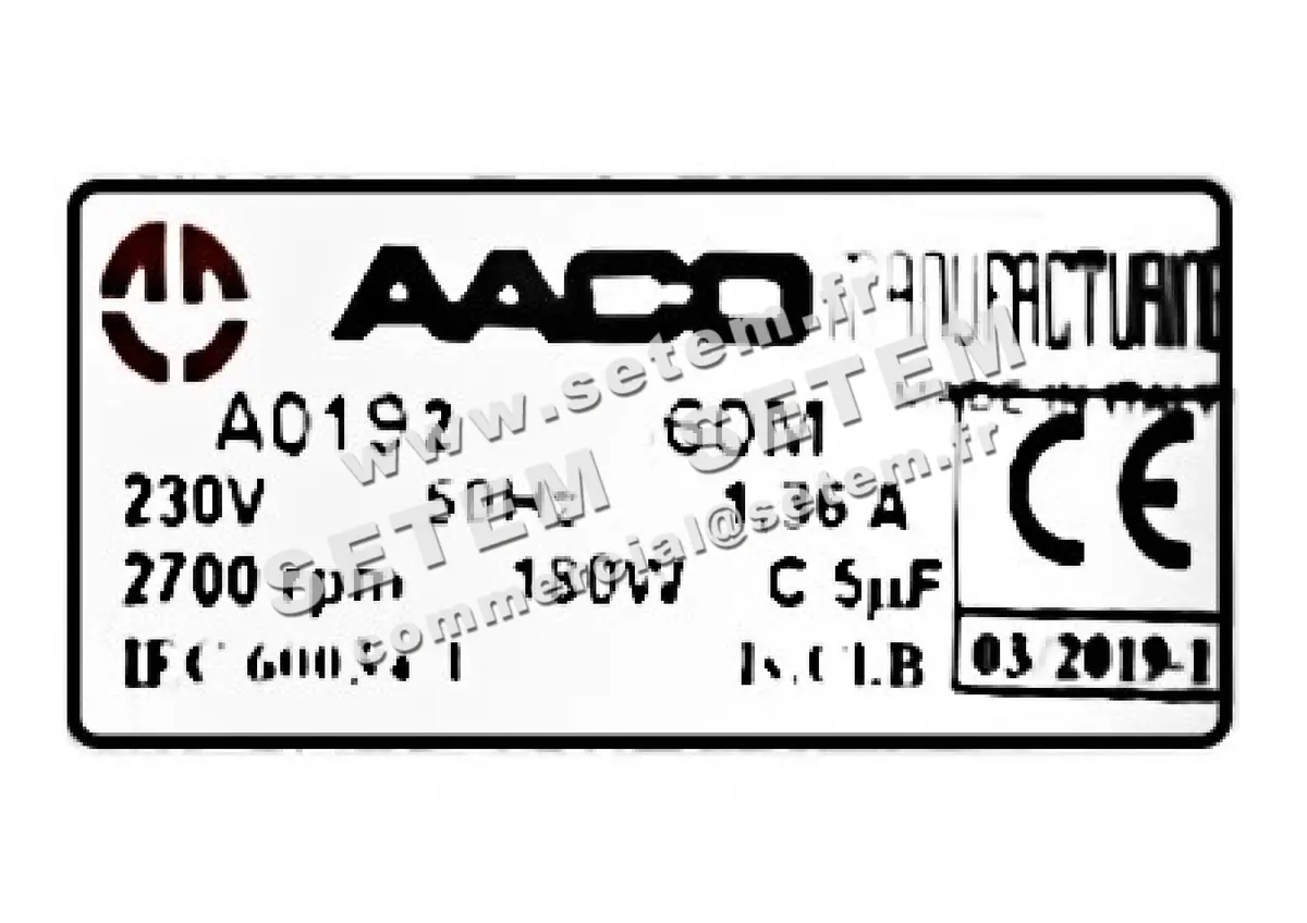 0115000148-MOTEUR AACO 60M *A0192* 2