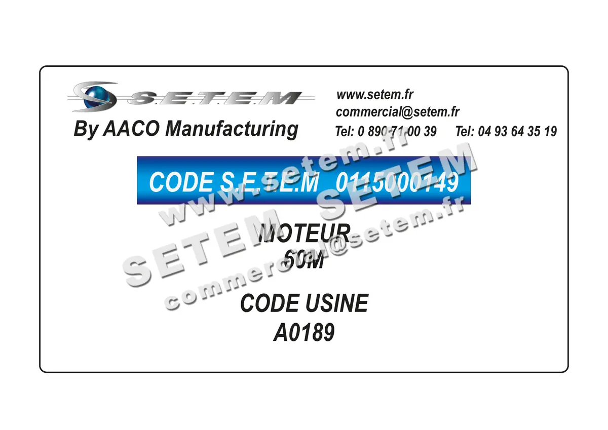 0115000149-MOTEUR AACO 60M *A0189* 3