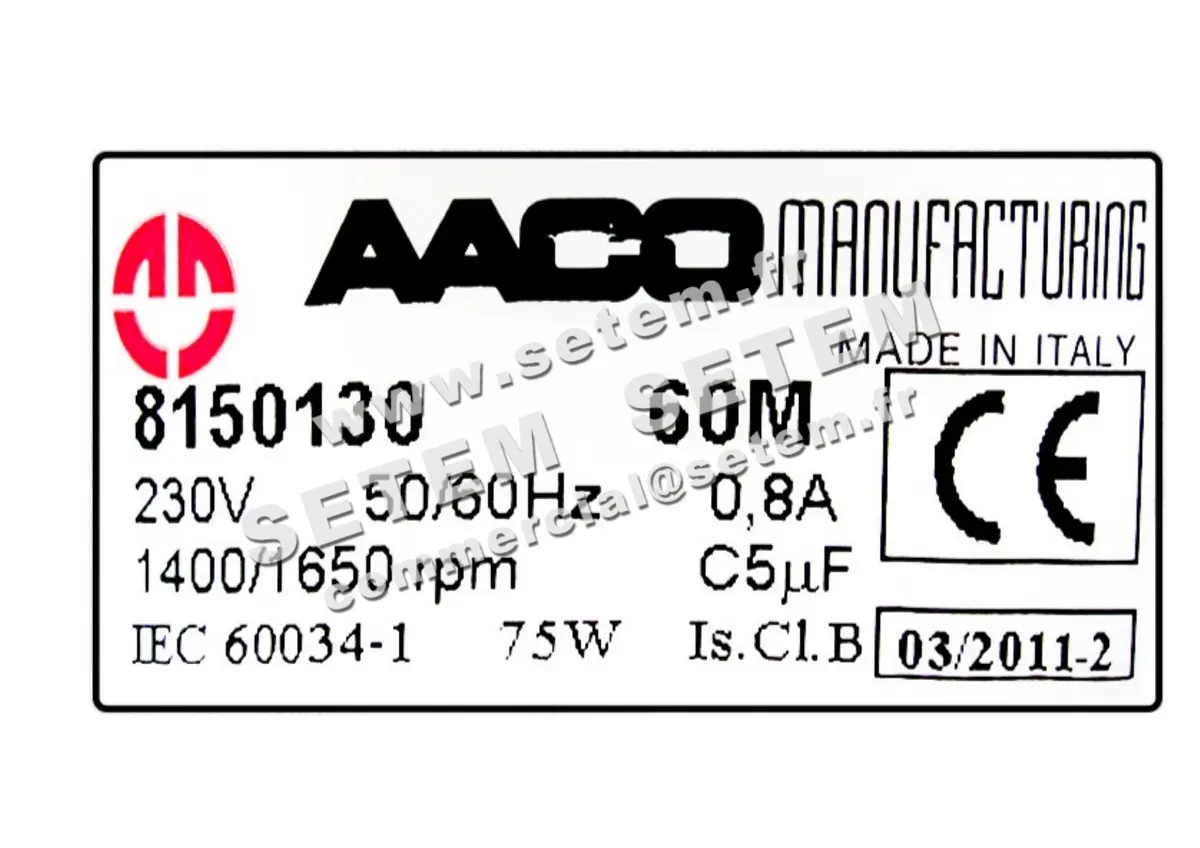 0115000253-MOTEUR AACO 60M *8150130* 2