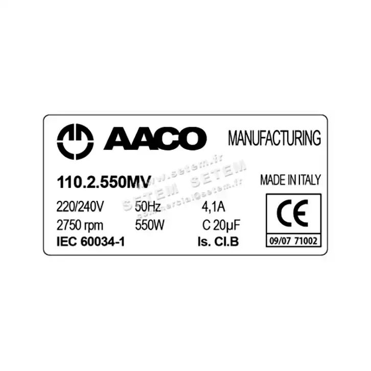 0115000310-MOTEUR AACO 110.2.550MV 2