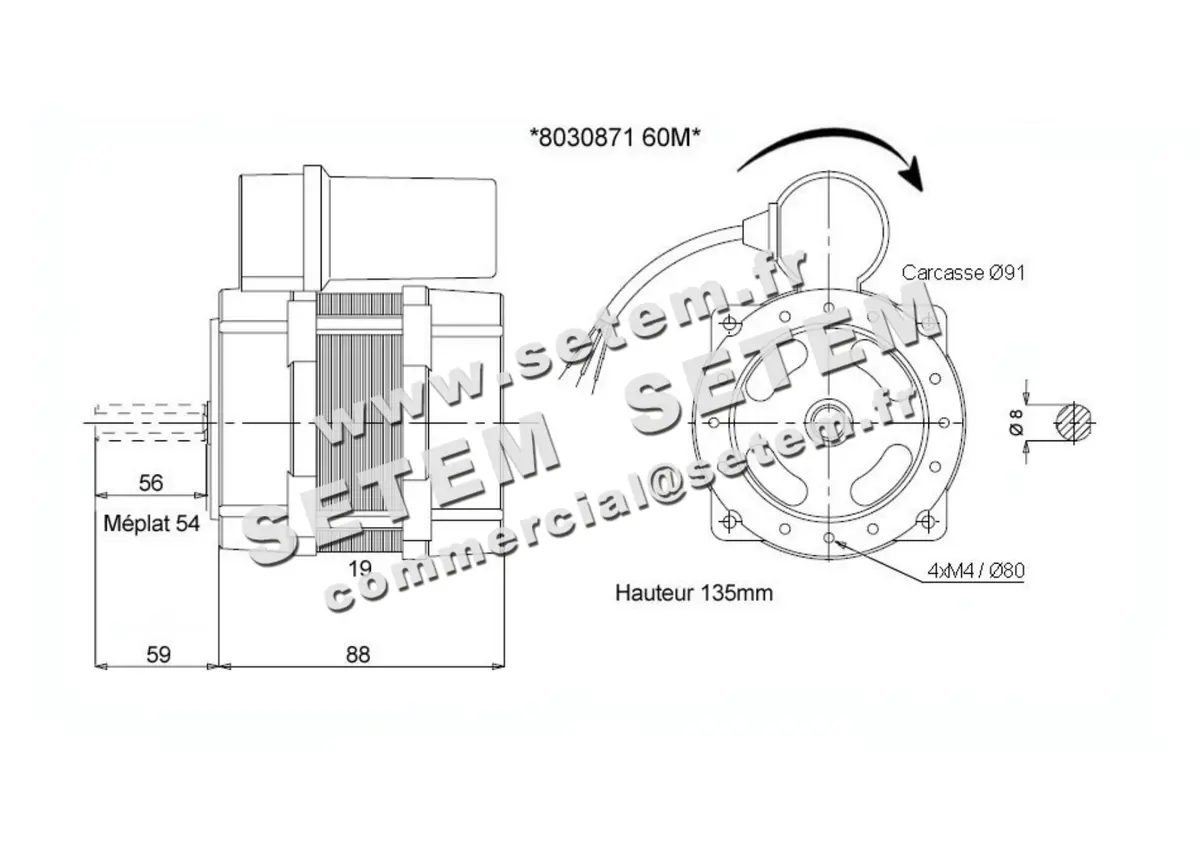 0115000351-MOTEUR AACO 60M.RD *8030871* 2