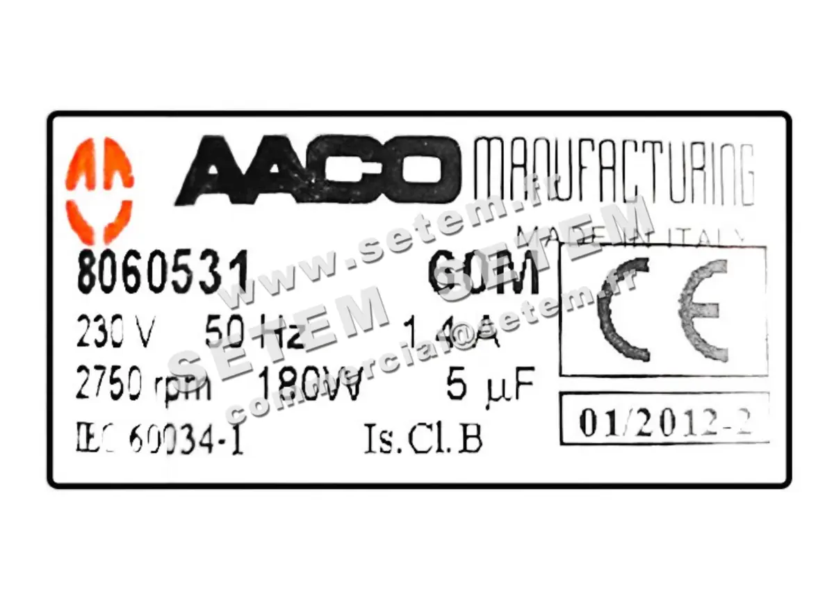 0115001225-MOTEUR AACO 60M *8060531*