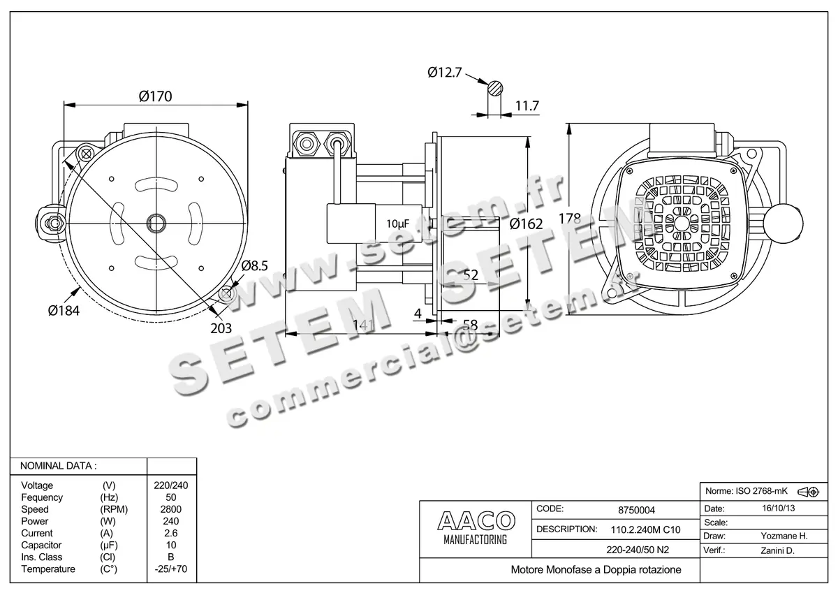 0115002545-MOTEUR AACO 110M *8750004* 4