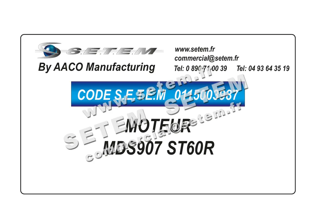 0115003987-MOTEUR AACO MDS907 ST60R 2