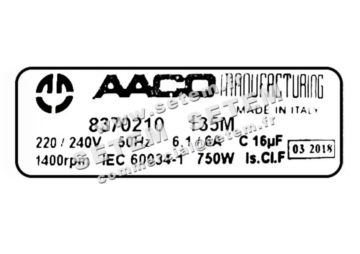 0115004778-MOTEUR AACO 135M *8370210* 2
