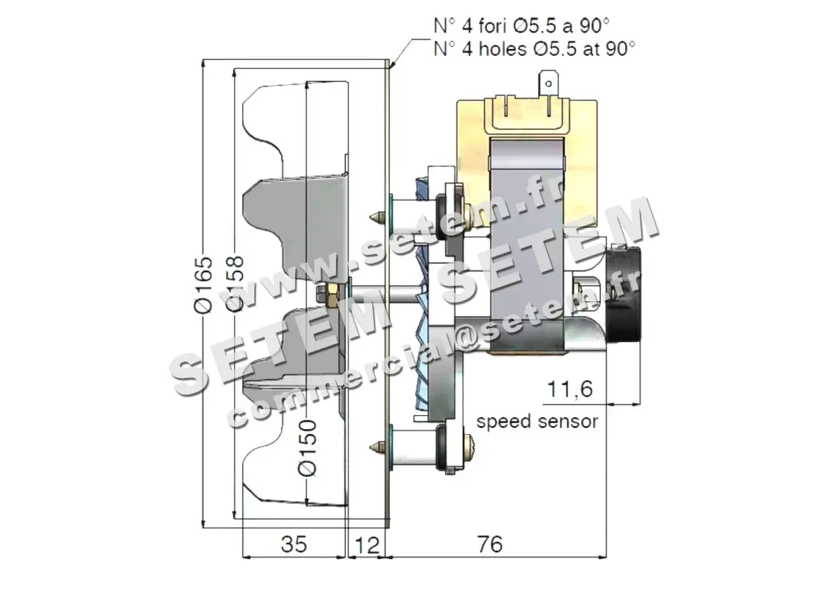 0115008336-VENTILATEUR AACO ST25 *8455100* 2