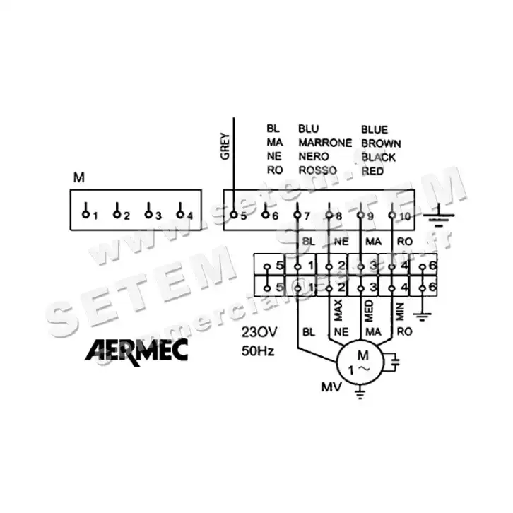 0119002050-VENTILO CONVECTEUR AERMEC FC62A 3