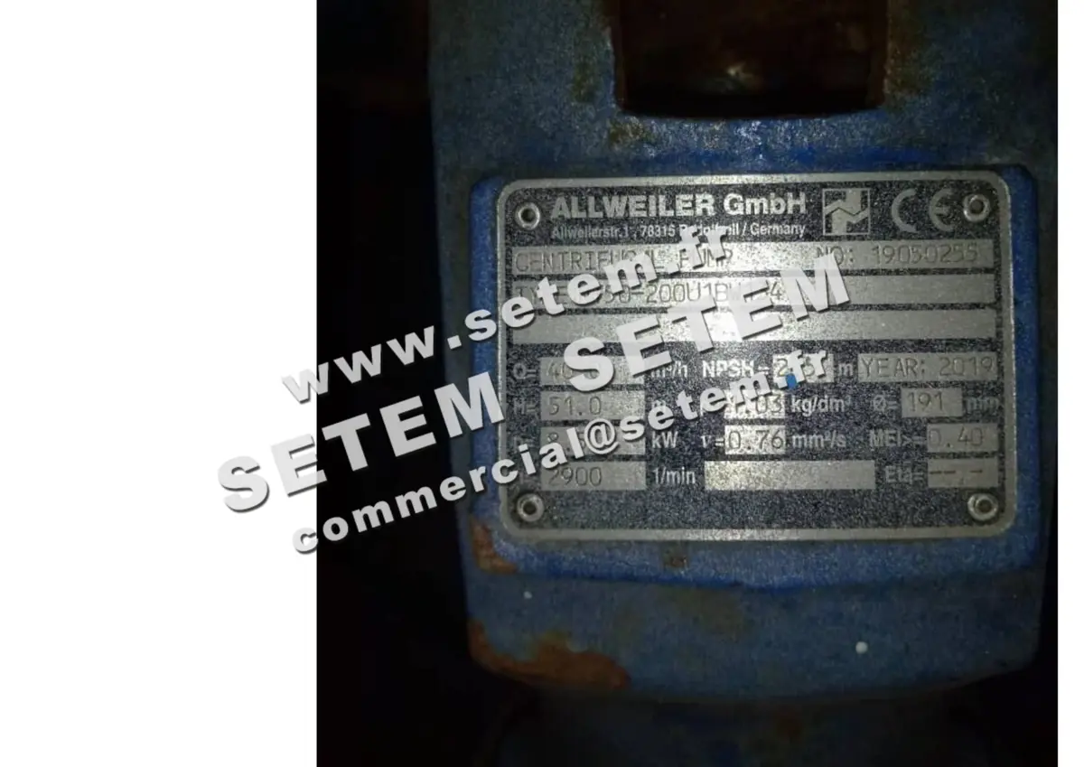 0135501200-POMPE ALLWEILER NT50.200U1BW134