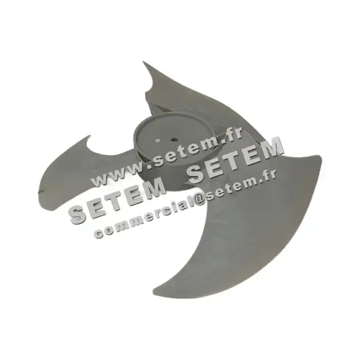 0143000400-HELICE PLASTIQUE 3 PALES D493MM A12MM MOTEUR AIRWELL -HELICE