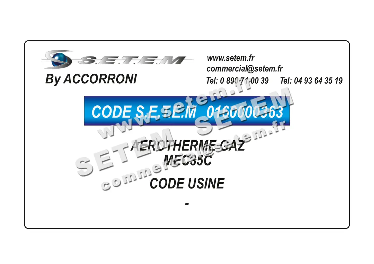 0160000363-AEROTHERME ACCORRONI GAZ MEC35C 2