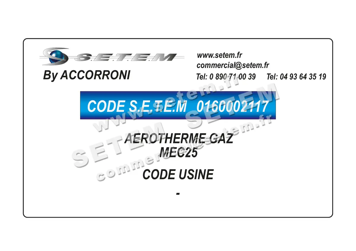 0160002117-AEROTHERME ACCORRONI GAZ MEC25 2