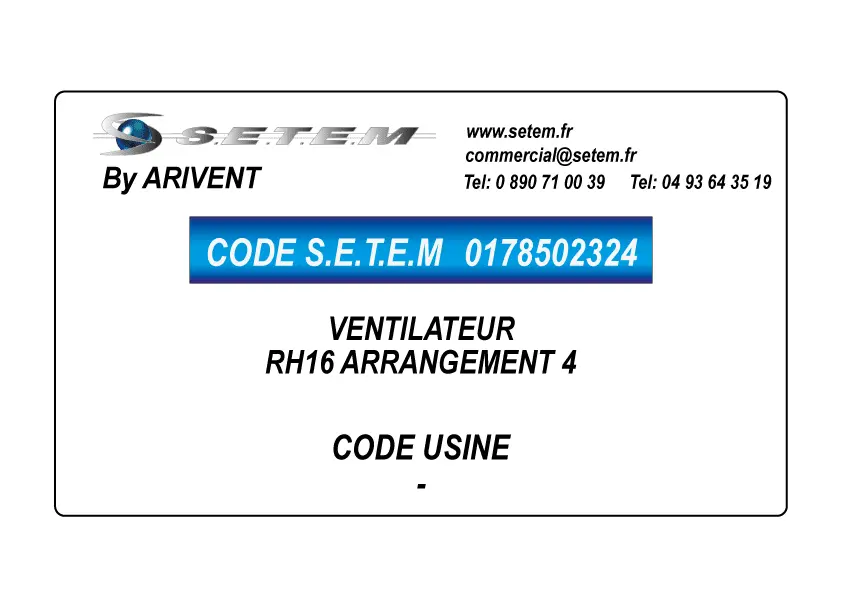 0178502324-VENTILATEUR ARIVENT RH16 ARRANGEMENT 4
