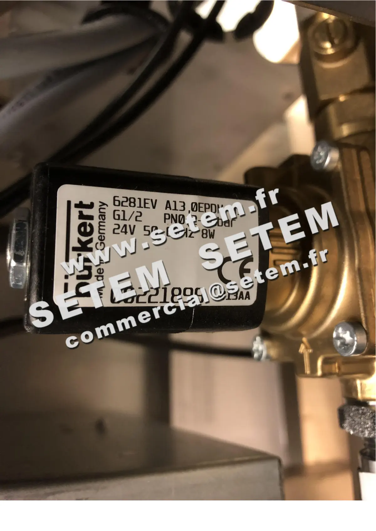 0339501250-ELECTROVANNE BURKERT 6281EV A13.0EPDM MS G1/2 PN0.2.16BAR 24V 00221899