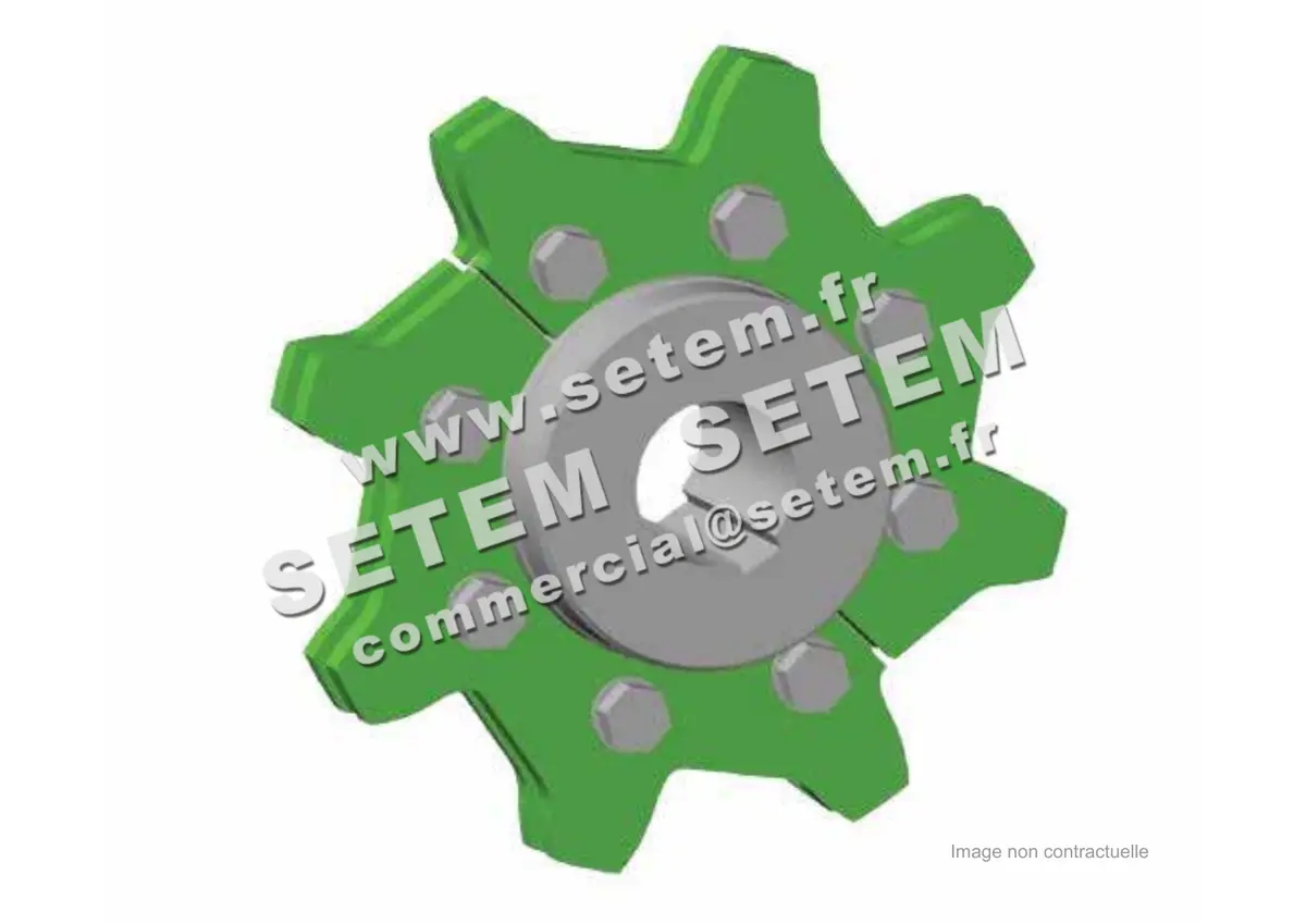 0369000123-ROUE DE TETE 6 DENTS POUR CHAINE FORGEE 4B 4B102NA