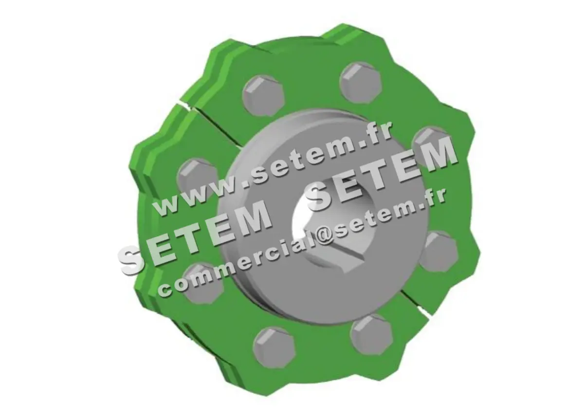 0369000158-ROUE DE PIED POUR CHAINE FORGEE 4B 4B142HA D638.1MM