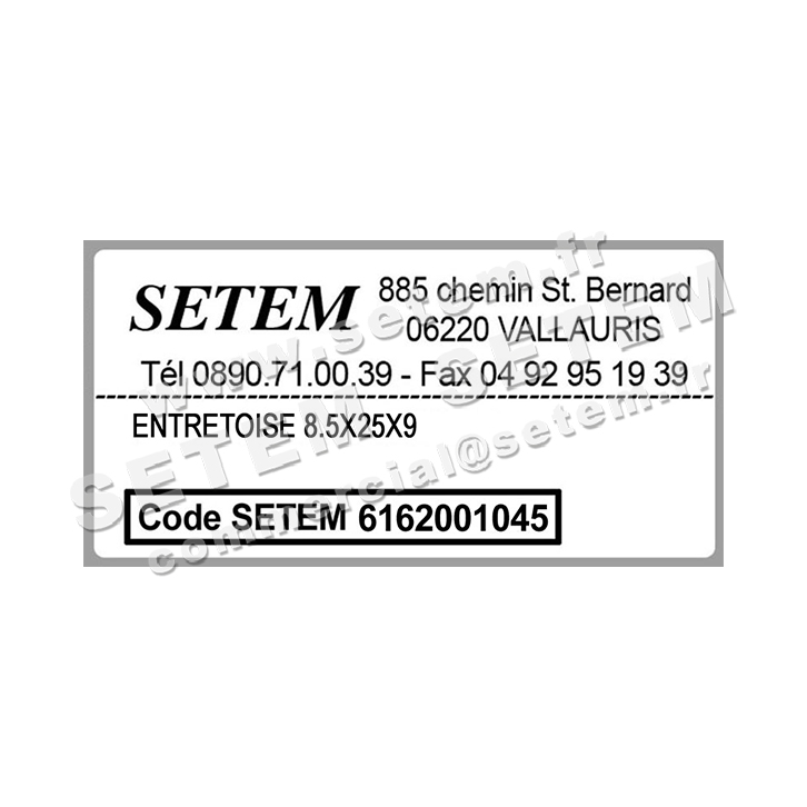 0369001045-ENTRETOISE 8.5X25X9 4B 3