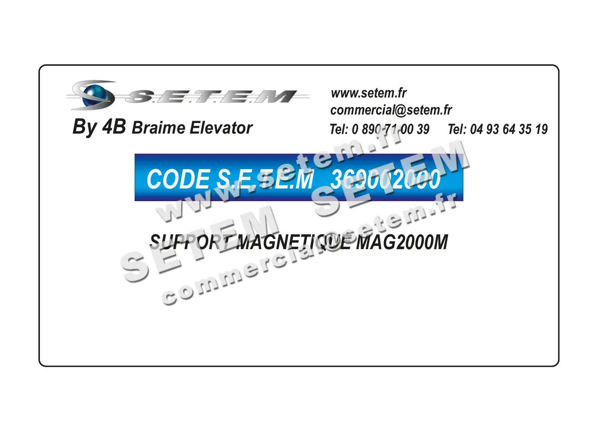 0369002000-SUPPORT 4B MAGNETIQUE MAG2000M 4