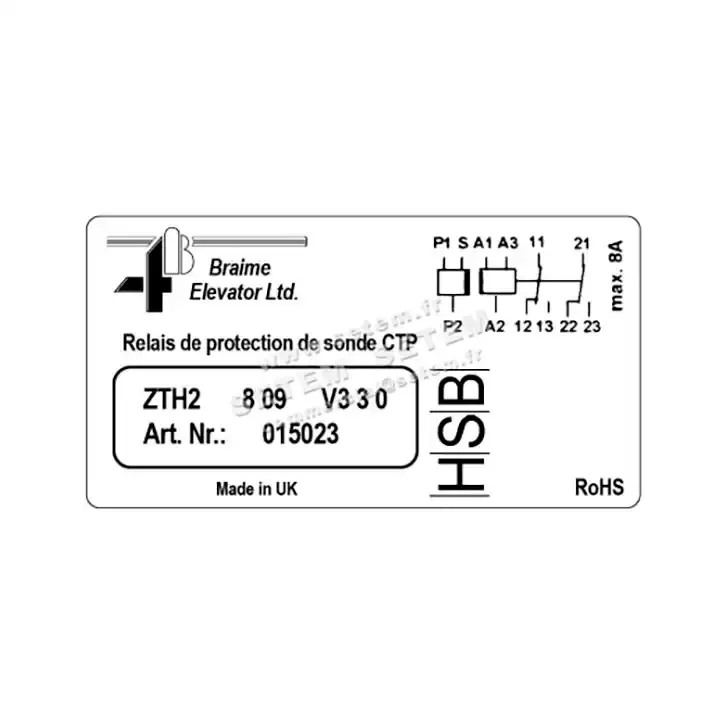 0369004001-CONTROLEUR DE TEMPERATURE TMSZTH2 4B 015023 * * 3