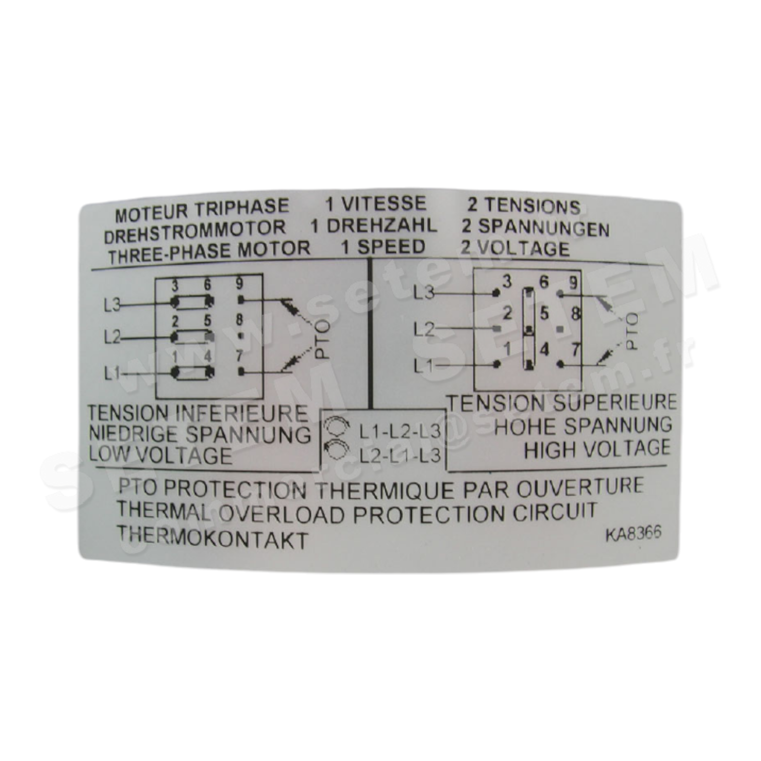 0608000044-MOTEUR CIAT HMU566TAHPCNA127D "5201102" 2