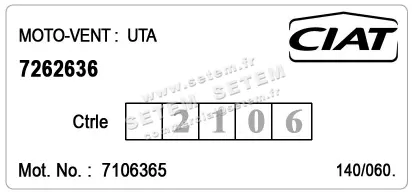 0608000068-GMV CIAT BP16/22 M2NCH432-235/33 *7262636* 2
