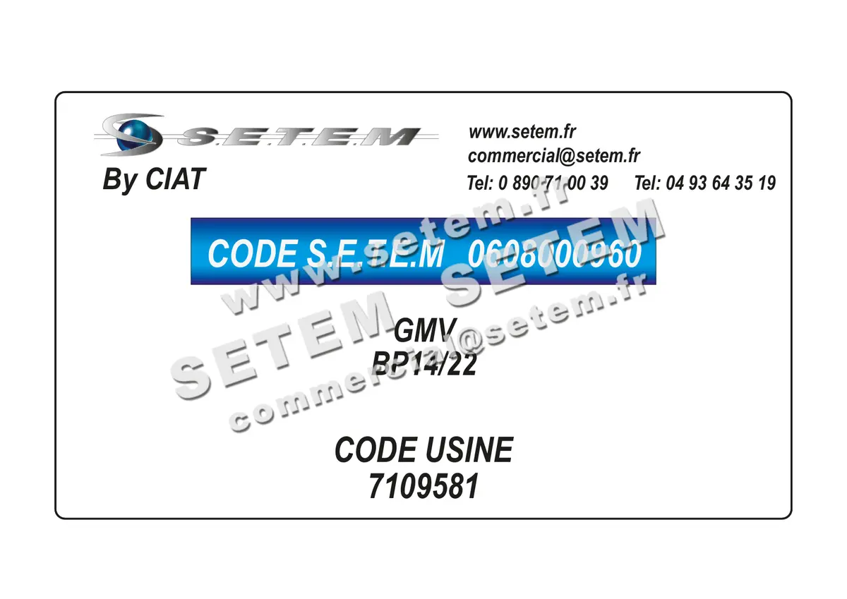 0608000960-GMV CIAT BP14/22 *7109581*