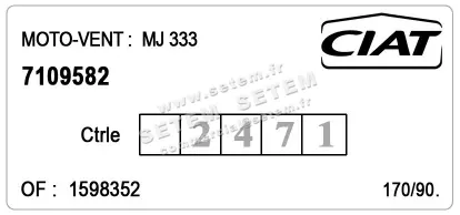 0608000962-GMV CIAT K48410M02087 *7109582* 3