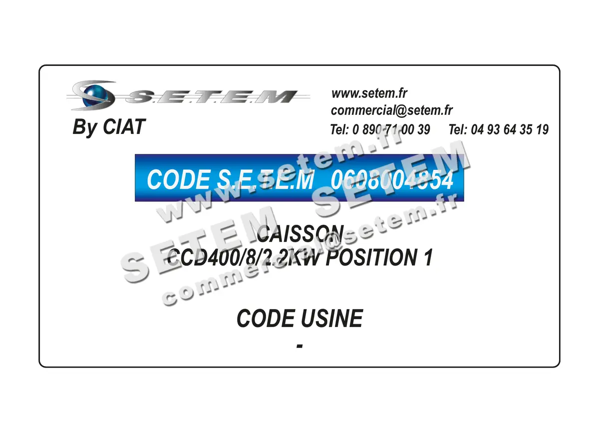 0608004854-CAISSON CIAT CCD400/8/2.2KW POSITION 1 4
