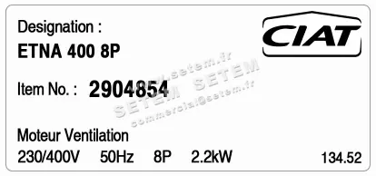 0608004854-CAISSON CIAT CCD400/8/2.2KW POSITION 1 2