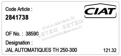 0608006238-JALOUSIE AUTOMATIQUE TOURELLE CIAT THEC T250.280.315 3