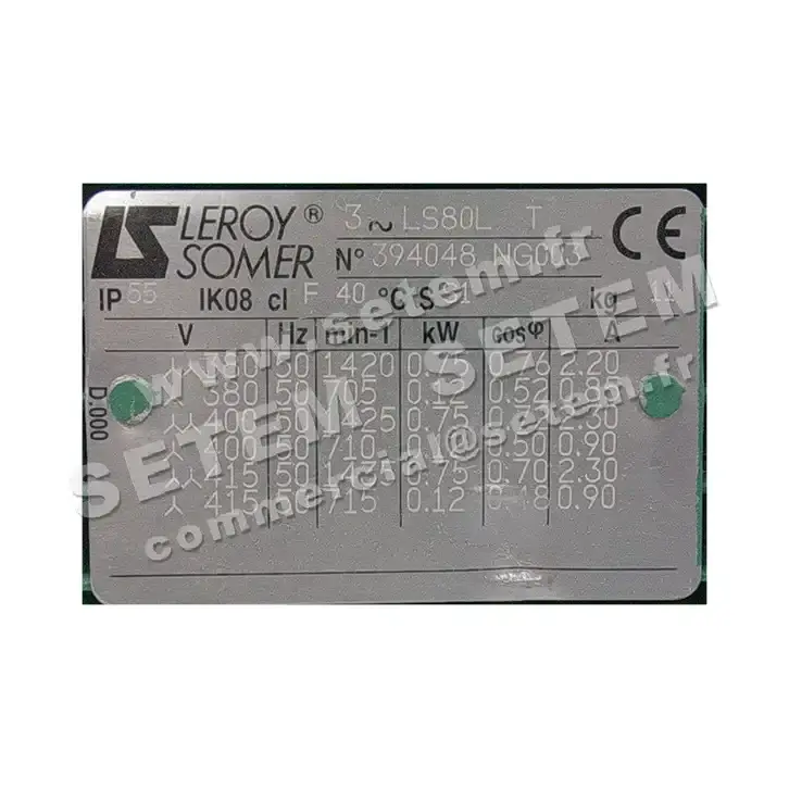 0608009611-MOTEUR CIAT 0.75/0.12KW 4/8P T400V HA80 B14 LS80LT 2